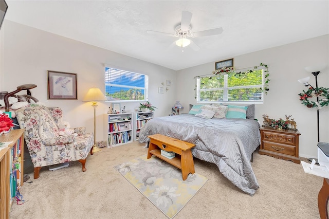 66 S Desoto St, Beverly Hills, FL 34465 - bedroom with carpet floors and a ceiling fan