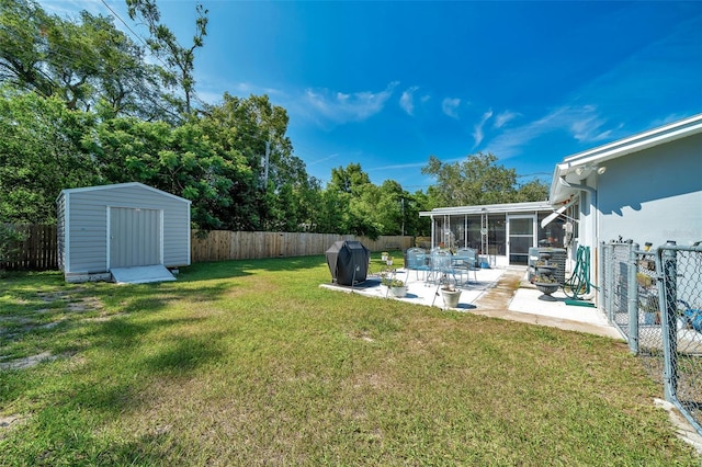 66 S Desoto St, Beverly Hills, FL 34465 - view of yard featuring a sunroom and a patio