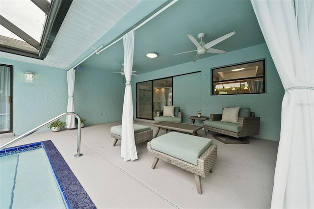 451 E Ireland Ct, Hernando, FL 34442 - view of patio featuring a ceiling fan