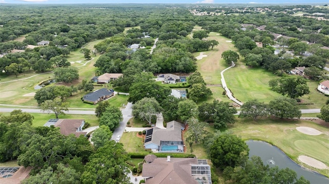 451 E Ireland Ct, Hernando, FL 34442 - aerial perspective of suburban area with a local golf course and a large body of water