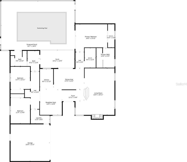 451 E Ireland Ct, Hernando, FL 34442 - property floor plan