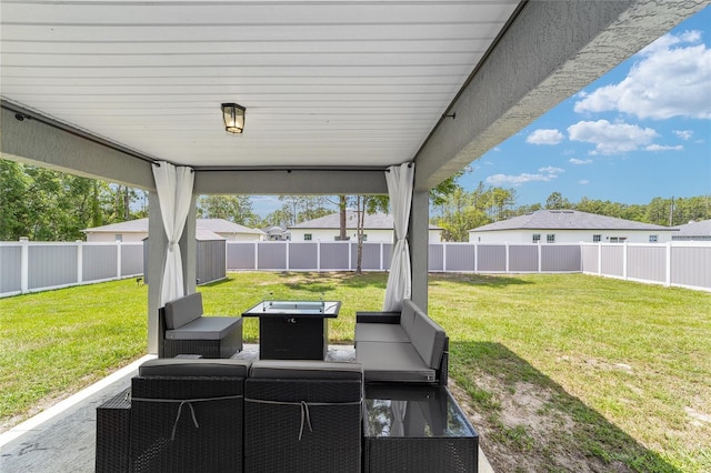 7442 SW 129th Ln, Ocala, FL 34473 - view of patio with an outdoor living space