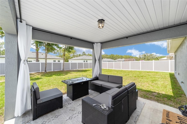 7442 SW 129th Ln, Ocala, FL 34473 - view of patio with an outdoor living space