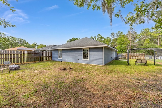 30 Bahia Trace Loop, Ocala, FL 34472 - rear view of house with central air condition unit