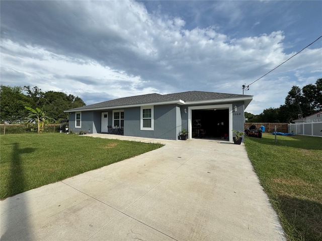 1100 NW 126th Ln, Citra, FL 32113 - ranch-style house with driveway, a garage, and stucco siding