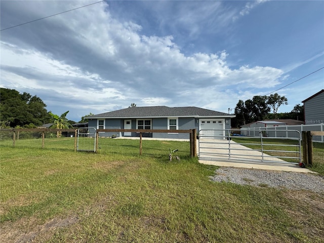 1100 NW 126th Ln, Citra, FL 32113 - view of front of house featuring driveway, a gate, and a garage