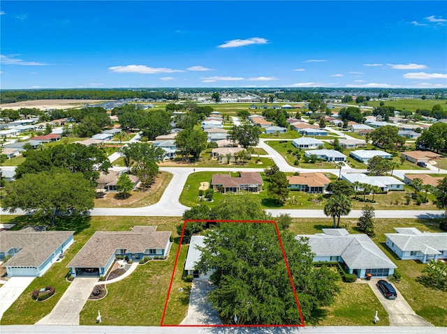 10016 SW 62nd Cir, Ocala, FL 34476 - aerial view of residential area with property parcel outlined