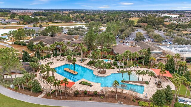 9170 SW 65th Loop, Ocala, FL 34481 - bird's eye view of a pool area