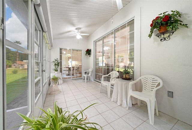 11147 SW 53rd Cir, Ocala, FL 34476 - sunroom with ceiling fan and french doors