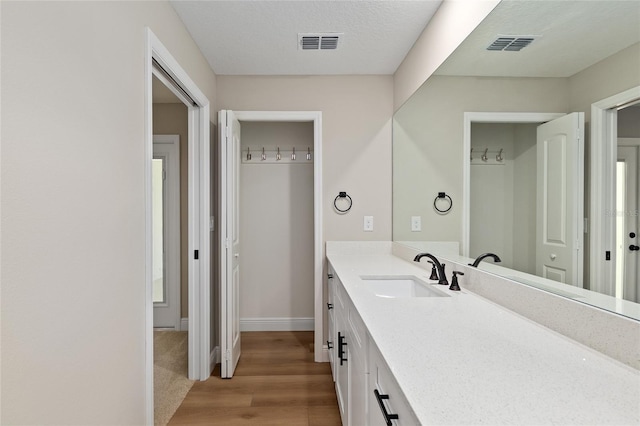 8293 SE 158th St, Summerfield, FL 34491 - bathroom with vanity, wood finished floors, and baseboards