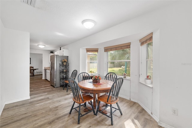1601 NE 47th Ct, Ocala, FL 34470 - dining area featuring light wood-style flooring and baseboards