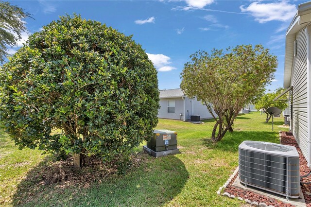 2608 Botello Ave, The Villages, FL 32162 - view of green lawn with central AC
