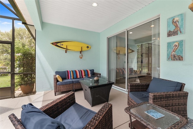 12804 SE 90th Court Rd, Summerfield, FL 34491 - sunroom / solarium with an outdoor hangout area