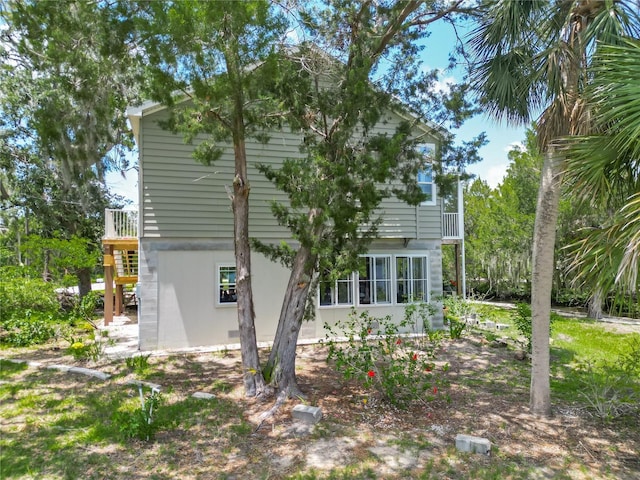 1575 S Wallace Pt Unit 23, Crystal River, FL 34429 - back of property featuring a balcony
