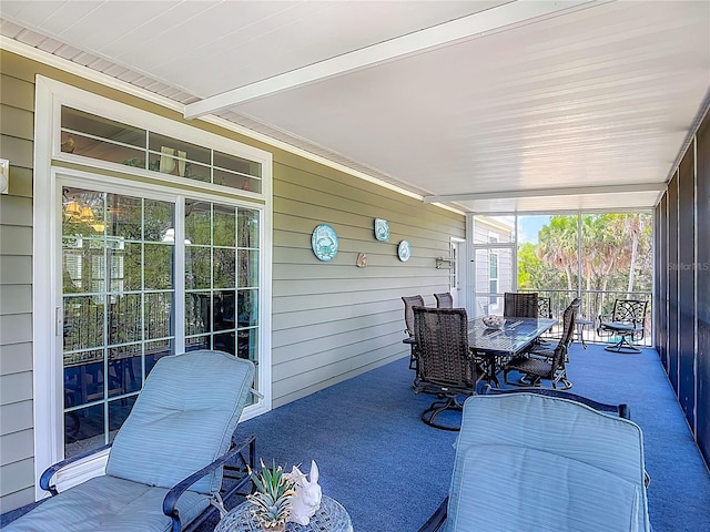 1575 S Wallace Pt Unit 23, Crystal River, FL 34429 - view of patio with outdoor dining area