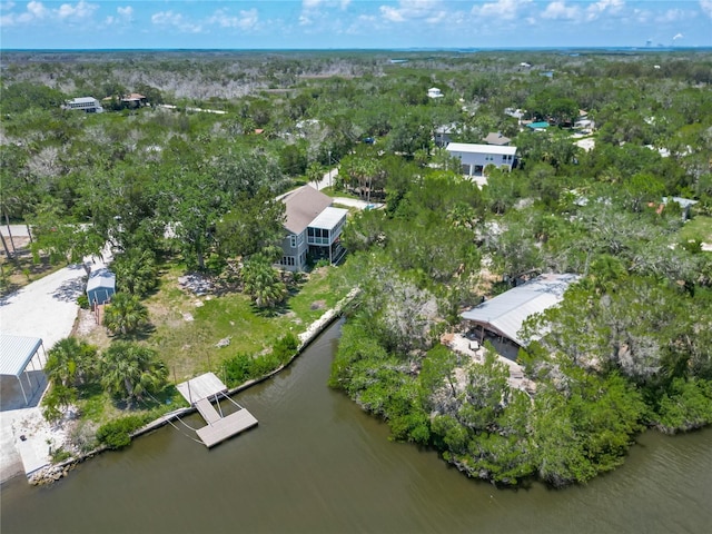 1575 S Wallace Pt Unit 23, Crystal River, FL 34429 - aerial overview of property's location featuring a large body of water and a tree filled landscape