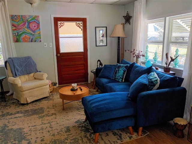 22736 SW 117th St, Dunnellon, FL 34431 - living area featuring plenty of natural light and wood finished floors