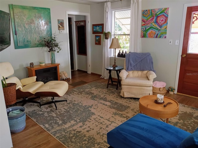 22736 SW 117th St, Dunnellon, FL 34431 - living room with wood finished floors