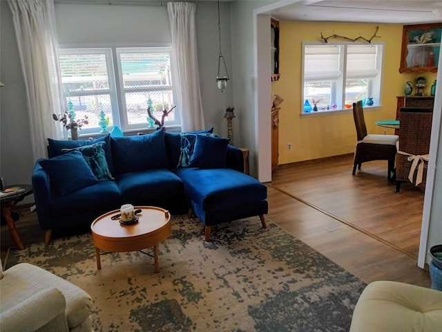22736 SW 117th St, Dunnellon, FL 34431 - living area with wood finished floors