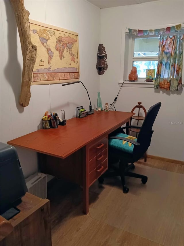 22736 SW 117th St, Dunnellon, FL 34431 - office area with wood finished floors