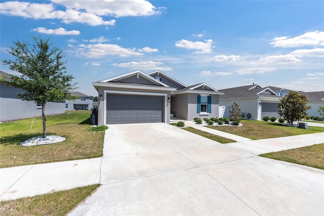 7571 SW 64th Street Rd, Ocala, FL 34474 - single story home featuring a garage, a front lawn, and driveway