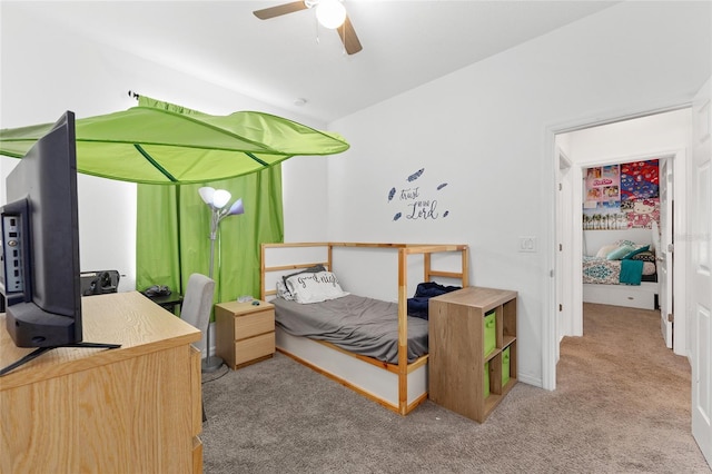 7571 SW 64th Street Rd, Ocala, FL 34474 - bedroom with carpet flooring and ceiling fan