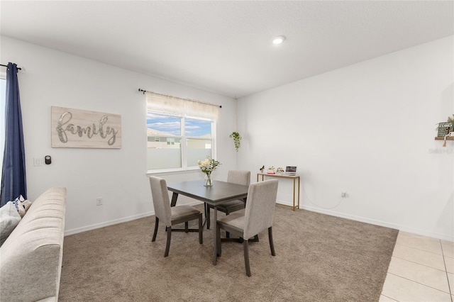 7571 SW 64th Street Rd, Ocala, FL 34474 - dining room featuring baseboards, recessed lighting, and light carpet