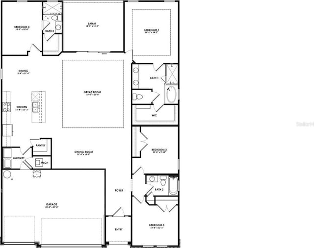 12791 NW 13th Ln, Newberry, FL 32669 - home floor plan