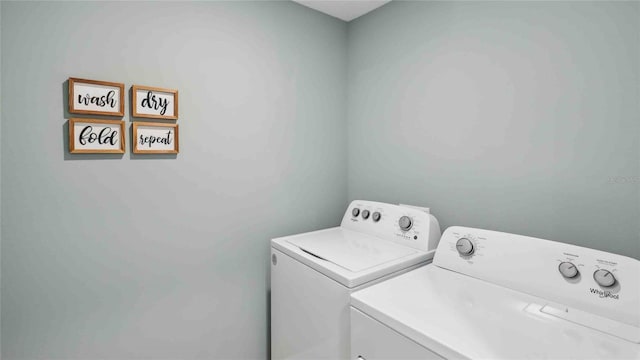 4937 SW 51st Rd, Gainesville, FL 32608 - laundry area with washing machine and clothes dryer
