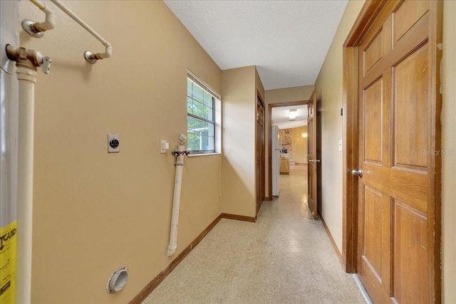 4331 SE 106th Pl, Belleview, FL 34420 - hall with baseboards and a textured ceiling