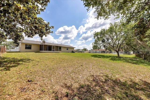 4331 SE 106th Pl, Belleview, FL 34420 - view of yard with a sunroom