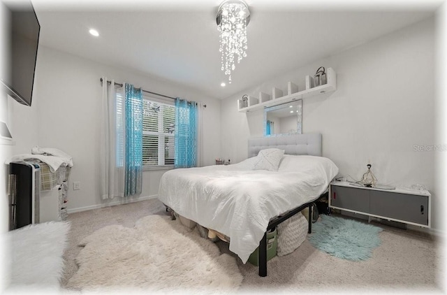 96 Hickory Crse, Ocala, FL 34472 - carpeted bedroom with baseboards and recessed lighting