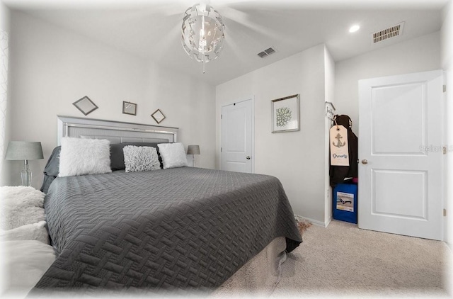 96 Hickory Crse, Ocala, FL 34472 - bedroom with carpet and recessed lighting