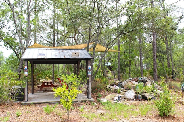 5306 W Comstock Pl, Beverly Hills, FL 34465 - view of yard featuring a gazebo and a deck
