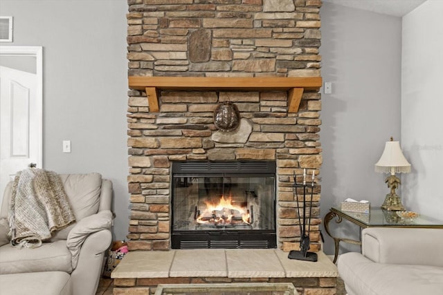 14131 SE 86th Ter, Inglis, FL 34449 - detailed view of a stone fireplace
