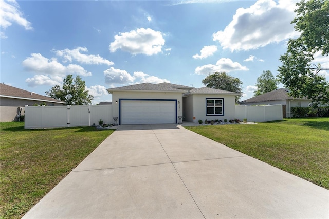 14055 SW 30th Terrace Rd, Ocala, FL 34473 - view of front of house featuring concrete driveway, stucco siding, a garage, and a gate