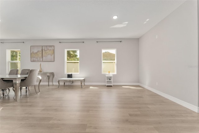 14055 SW 30th Terrace Rd, Ocala, FL 34473 - dining space with light wood-type flooring, baseboards, and recessed lighting