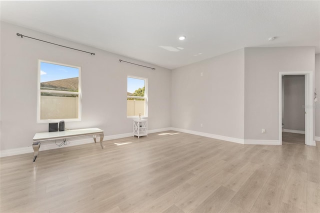 14055 SW 30th Terrace Rd, Ocala, FL 34473 - unfurnished room with light wood finished floors, baseboards, and recessed lighting