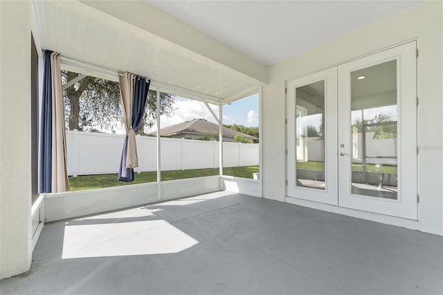 14055 SW 30th Terrace Rd, Ocala, FL 34473 - unfurnished sunroom with french doors