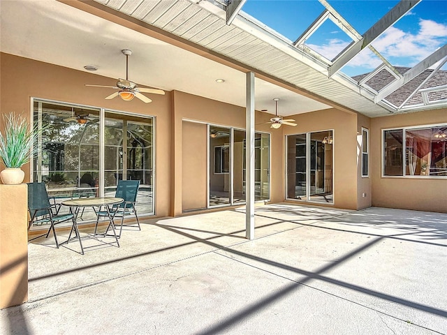16 Ryewood Cir, Homosassa, FL 34446 - view of patio with a ceiling fan