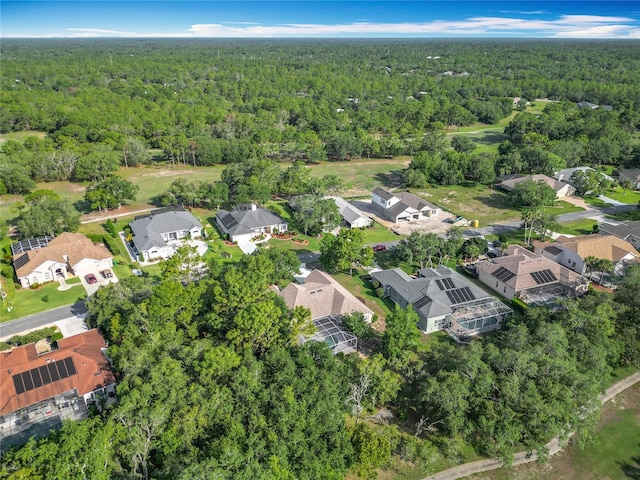 16 Ryewood Cir, Homosassa, FL 34446 - aerial view of property's location with a heavily wooded area and nearby suburban area