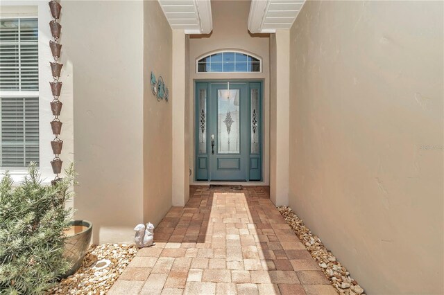 7210 SW 179th Ct, Dunnellon, FL 34432 - view of exterior entry with stucco siding