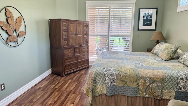 1138 Lumsden Trace Cir, Valrico, FL 33594 - bedroom featuring dark wood-style floors, baseboards, and multiple windows