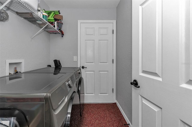 16969 SW 40th Cir, Ocala, FL 34473 - laundry area featuring separate washer and dryer and baseboards