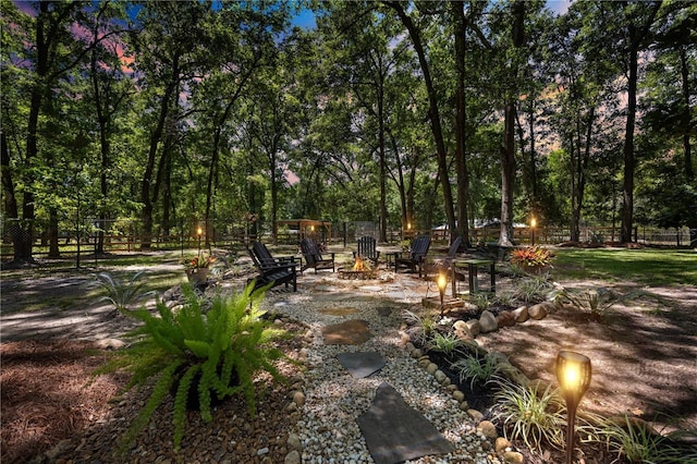 200 SE 145th St, Summerfield, FL 34491 - view of yard with a fire pit