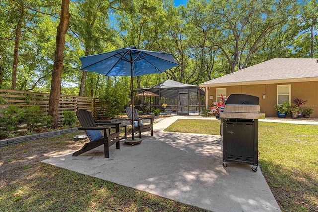 200 SE 145th St, Summerfield, FL 34491 - view of patio / terrace with grilling area