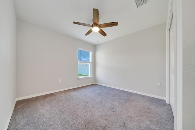 8943 SE 41st Court Rd, Ocala, FL 34480 - unfurnished room featuring carpet floors, a ceiling fan, and baseboards