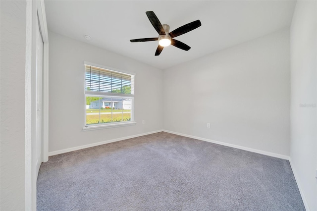 8943 SE 41st Court Rd, Ocala, FL 34480 - carpeted empty room featuring a ceiling fan and baseboards