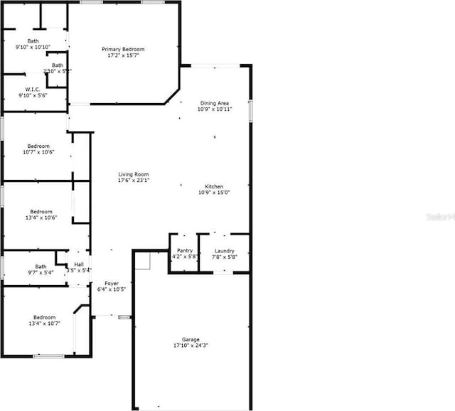 8943 SE 41st Court Rd, Ocala, FL 34480 - floor plan / room layout