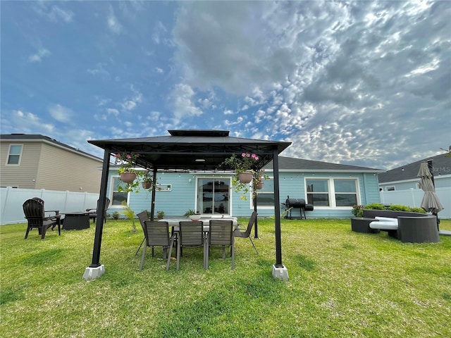5667 SW 92nd Pl, Ocala, FL 34476 - back of house featuring a gazebo